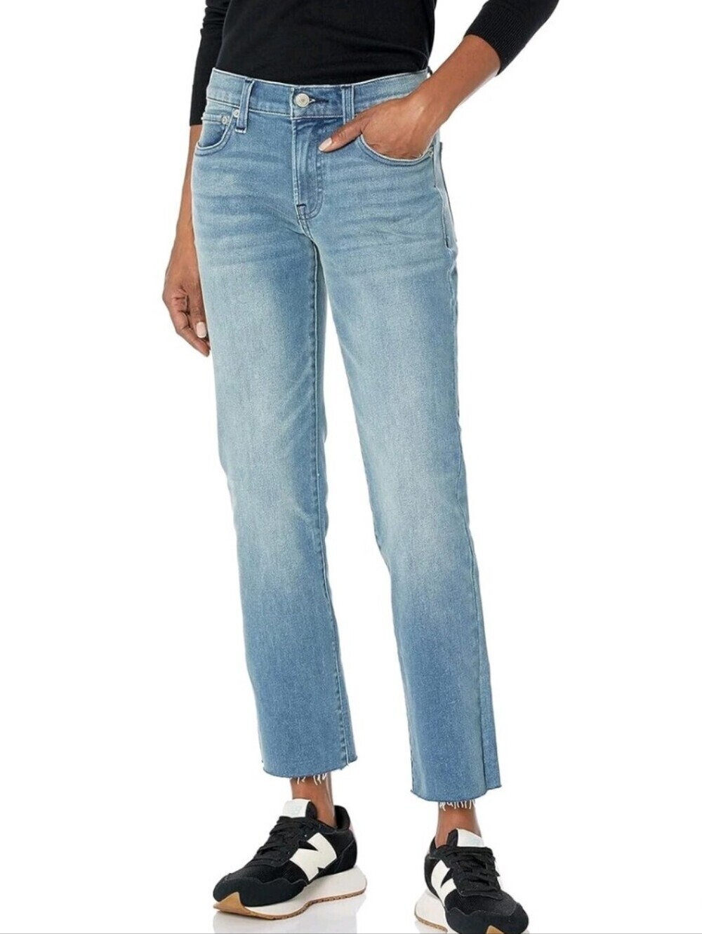 Lucky Brand Light Blue Mid-Rise Cropped Jeans
